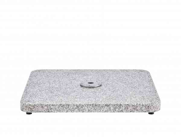 Granitsockel M4, 120 kg, 87 x 87 x 9,5 cm, Naturstein matt, optional mit Rollen-Set, ohne Standrohr