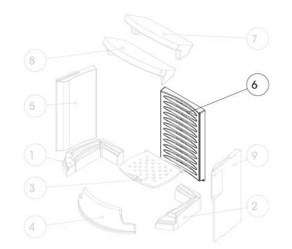 TORSO Keramott Rückwand (Ziffer 6)