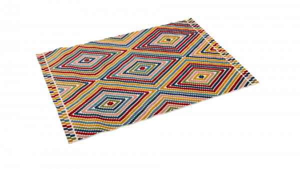 Outdoor Teppich "Shape" beige bunt - recycled Polyester - 160 x 230 cm