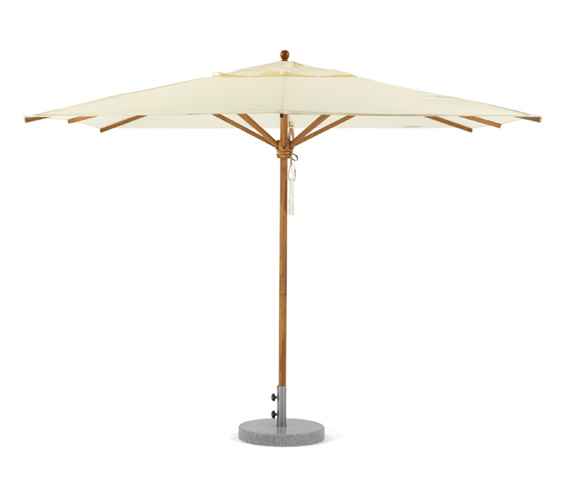 TEAKSCHIRM 300 cm rund