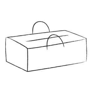 Klarsicht Auflagentasche gross 130 x 80 x 45 cm
