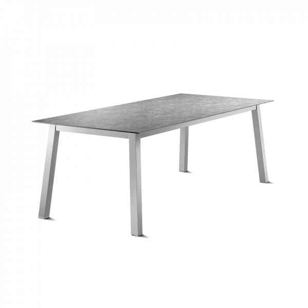 LOFT Tisch 220 x 100 cm mit Aluminiumgestell und Polytec Tischplatte