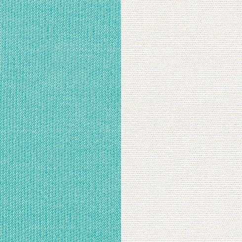 36 – ACRYLTUCH Streifen türkis/weiss