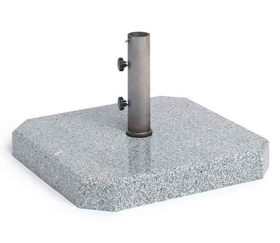 Granitständer 75 kg poliert, Rohr Edelstahl 64 mm