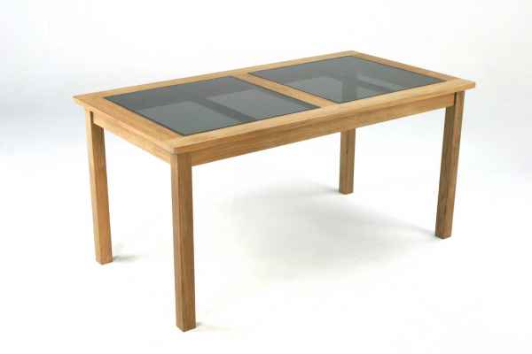 RAVENNA Tisch 150 x 80 mit Glasplatte