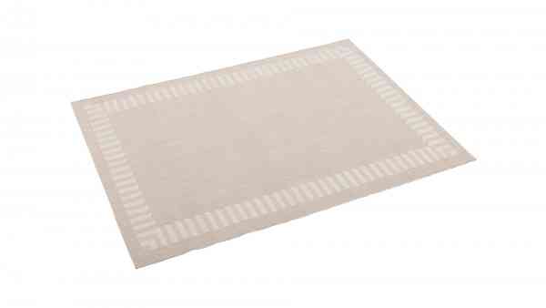 Outdoor Teppich "Frame" beige grau - recycled Polyester