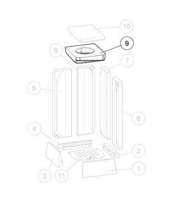 SLIM 2.0 Türanschlag links Keramott Zugplatte