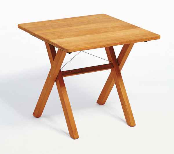 CROSS Klapptisch 80 x 80 x 73 cm Teak
