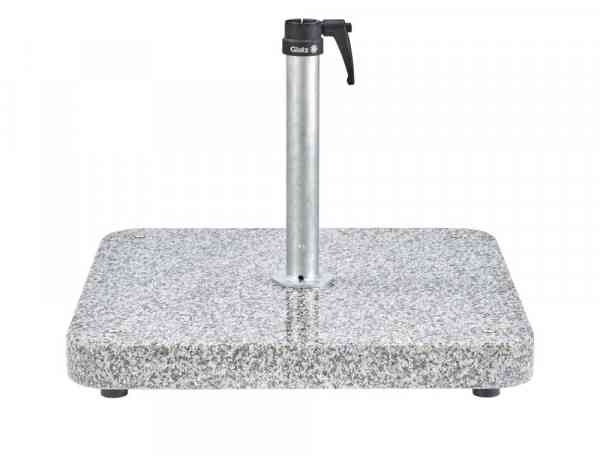 Granitsockel Z 40 kg, mit feuerverzinktem Standrohr 48/55 mm