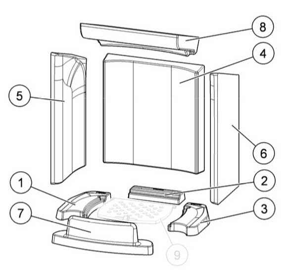 CHESTER / CHESTER Xtra Keramott Feuerraumauskleidung komplett (Ziffer 1-8)