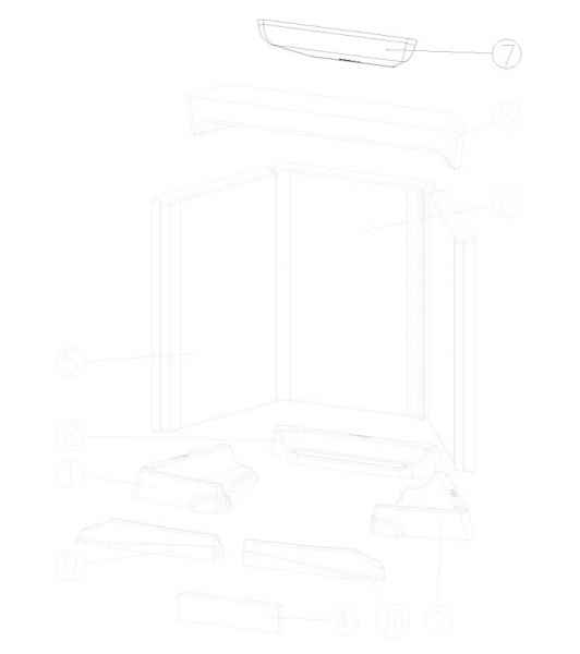 LOUNGE / LOUNGE Xtra Keramott Zugplatte 2 / Umlenkplatte 2
