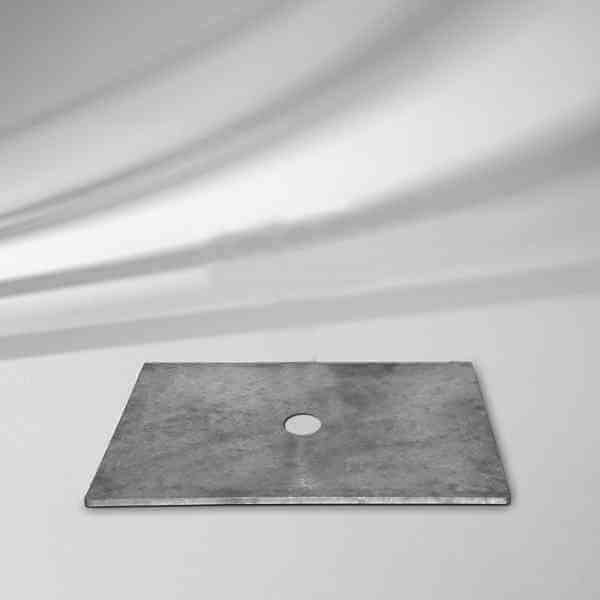 Beschwerungsplatte Z 30 kg, 57,5 x 57,5 x 1,7 cm, Stahl feuerverzinkt