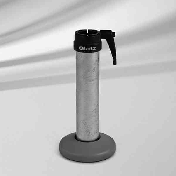 Akzentro Bodenhülse M4 Stahl verzinkt mit Standrohr M4 48/55 mm