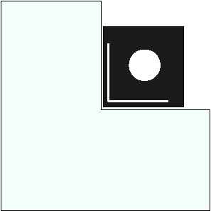 Vorlegeplatte für Elements Kaminofen feststehend, 1040 x 1040 mm, Form 8
