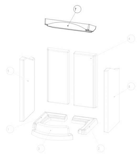 TOWER Xtra Keramott Umlenkplatte (Ziffer 7)