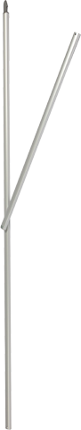 Dachstrebe kpl. 165.5cm zu Alu-Twist 240x240 8-tlg., farblos eloxiert - ab Modell 2012