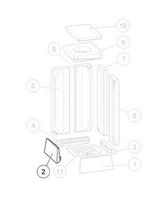 SLIM 2.0 Türanschlag links Keramott Boden links
