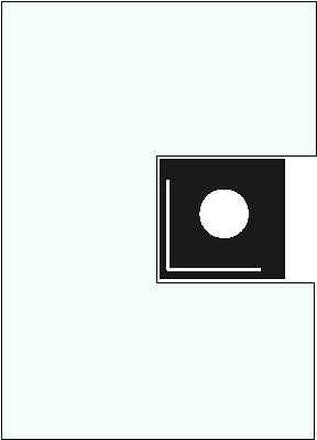 Vorlegeplatte für Elements Kaminofen von Skantherm drehbar, 1400 x 1130 mm, Form 1