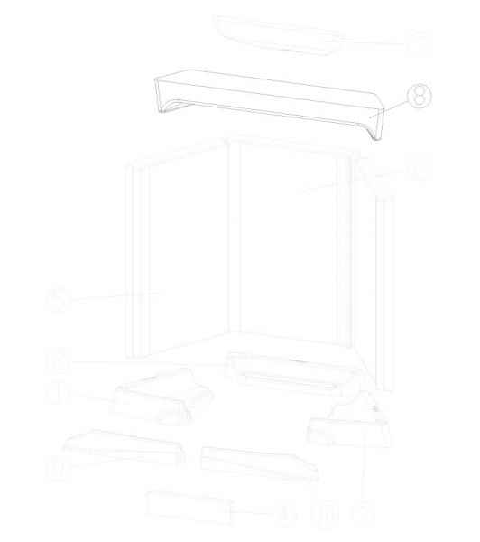 LOUNGE / LOUNGE Xtra Keramott Zugplatte 1 / Umlenkplatte 1