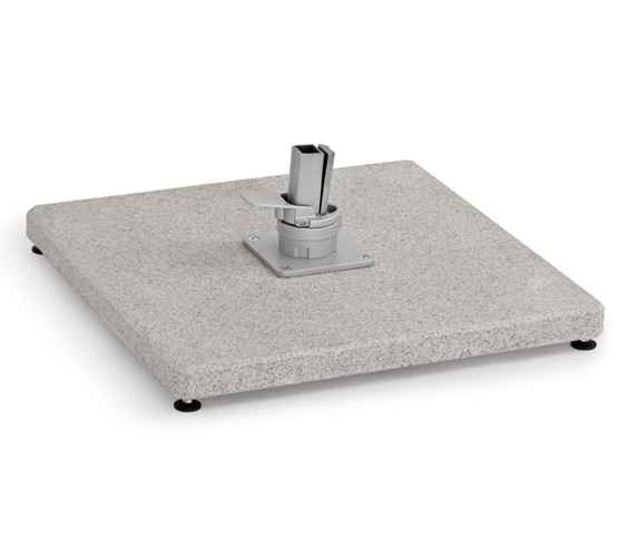 Bodenplatte Granitständer 125 kg grau für FREIARMSCHIRM WH