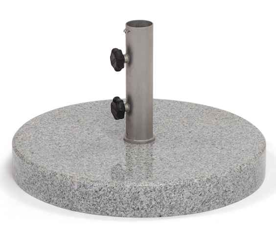 Granitständer 35 kg poliert, Rohr Edelstahl 40 mm