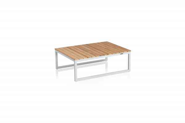 OCEAN SKID PLATFORM LOUNGE Tisch 95 x 70 x 34 cm Weiß