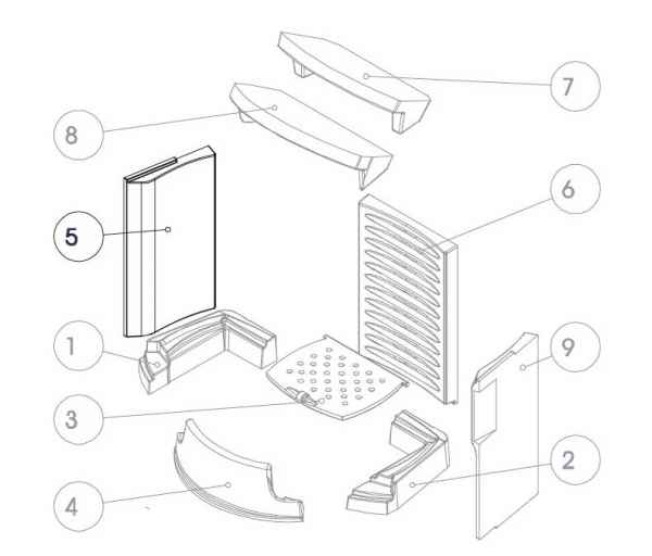 TORSO Keramott Seitenteil links (Ziffer 5)