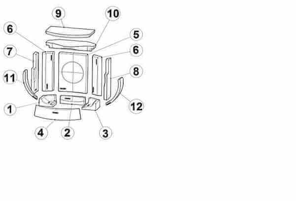 CLOU COMPACT / CLOU COMPACT 2.0 Keramott Umlenkplatte 1 Ziffer 9