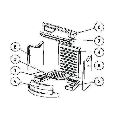 LUBA Keramott Feuerraumauskleidung komplett (Ziffer 1,2, 4-9 - ohne Rost)