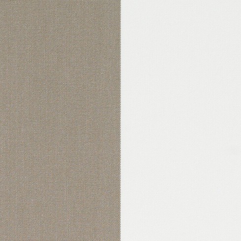 38 - ACRYLTUCH Streifen taupe/weiss