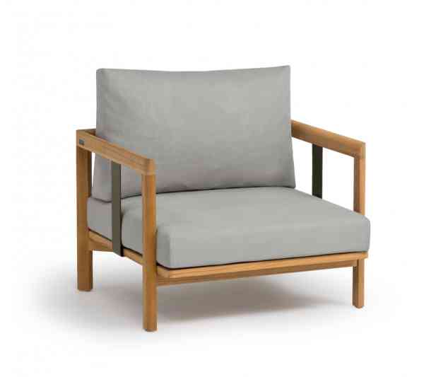 NEW HAMPTON Lounge Sessel - Teakgestell mit Acrylpolsterung